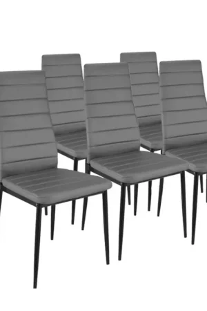 Chaises de salle à manger grises ROMANE Acheter En Ligne