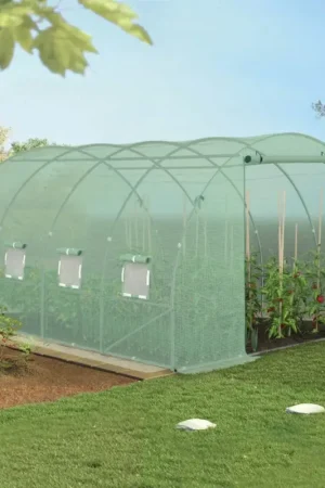 Dernière Chance Serre de jardin verte 12m² 3x4m