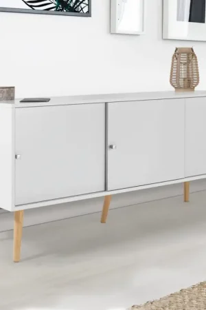 Meilleure Vente Buffet scandinave bois blanc EFFIE