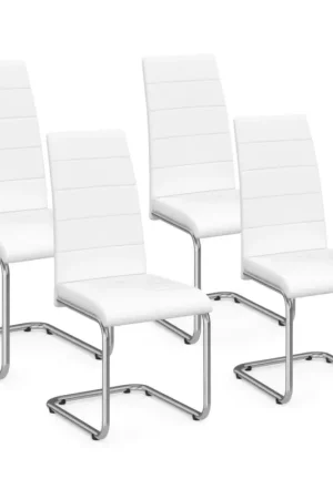 Chaises blanches design pour salle à manger MIA Jusqu'à Épuisement Des Stocks