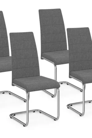 Expédition Rapide Chaises design gris anthracite pour salle à manger
