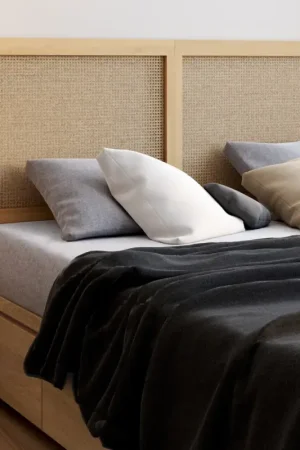 Haute Qualité Tête de lit aspect cannage et bois 160 cm