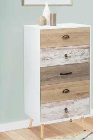 Produit De Marque Chiffonnier scandinave 5 tiroirs