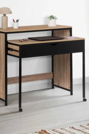Bureau extensible gain de place 1 tiroir style industriel Must-Have