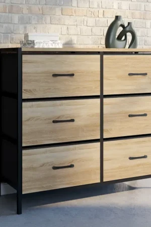 Commode 6 tiroirs en tissu industrielle Offre Limitée