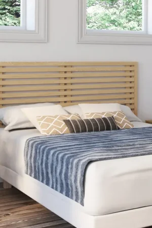 Haute Qualité Tête de lit en lattes coloris bois clair 160 cm