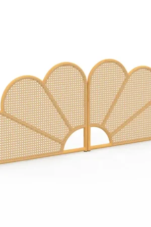 Meilleure Vente Tête de lit suspendue effet rotin et cannage 160 cm en forme de fleur