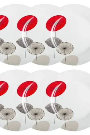 Lot de 6 assiettes plates "Osara" Offre Exclusive