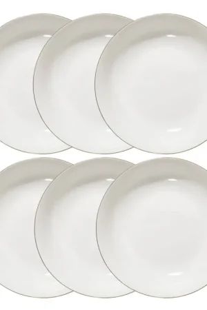 Lot de 6 assiettes creuses "Petit Salon" Quantité Limitée