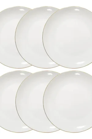 Lot de 6 assiettes plates "Petit Salon" Seulement Aujourd'hui