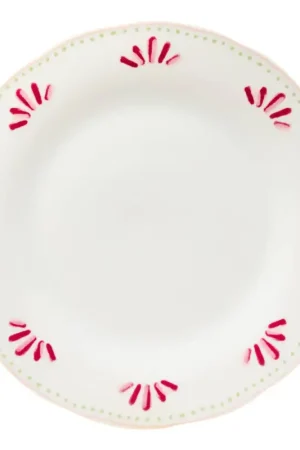Offre Spéciale Lot de 6 assiettes plates"Fleur De Rose"