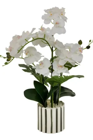 Fleur artificielle en pot "Asia" Soldes
