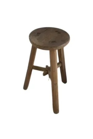 Certifié NELLA Tabouret Rond Vintage