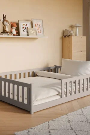 Lit au sol 140x200 sommier inclus Maya Cachemire Marque