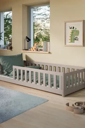 Bon Plan Lit au sol 80x160 sommier inclus Maya Cachemire