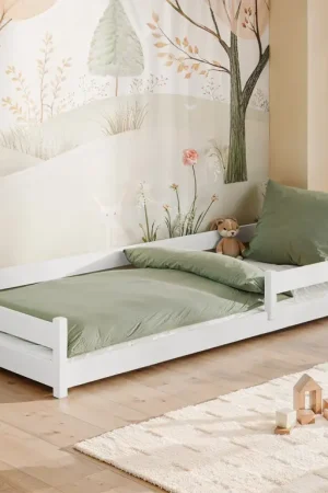 Super Prix Lit au sol 90x190 sommier inclus Lily Blanc