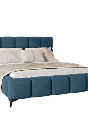 Top Vente Lit coffre 180x200 sommier inclus Mira Bleu