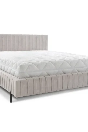 Lit coffre 180x200 sommier inclus Ori Beige Expédition Rapide