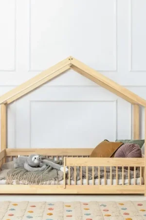 Lit cabane 90x200 sommier inclus Maria Bois Seulement Aujourd'hui