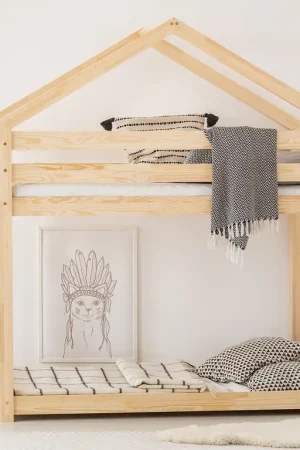 Jusqu'à Épuisement Des Stocks Lit cabane superposé 90x190 sommier inclus Gaëlle Bois