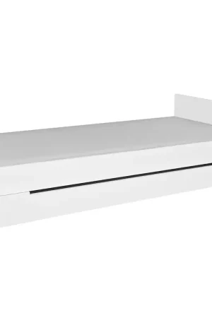 Prix Bas Lit 90x200 sommier et tiroir inclus Novelies Zara Blanc