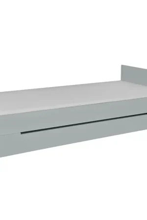 Lit 90x200 sommier et tiroir inclus Novelies Zara Gris Prix Choc