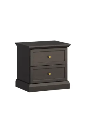 Acheter En Ligne Chevet 2 tiroirs Toja Bois anthracite
