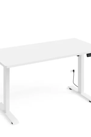 Bureau électrique 140 cm Ergo Blanc Certifié