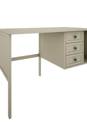 Bureau 3 tiroirs Wood Luck Gabriel - Vert Eucalyptus Marque