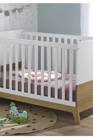 Réduction Lit bébé évolutif Bébé Provence Archipel Blanc Chêne