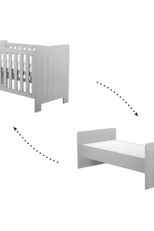 Lit bébé évolutif Pinio Calmo Gris Usine Directe
