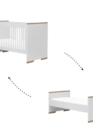 Réduction Lit bébé évolutif Pinio Snap Blanc et bois