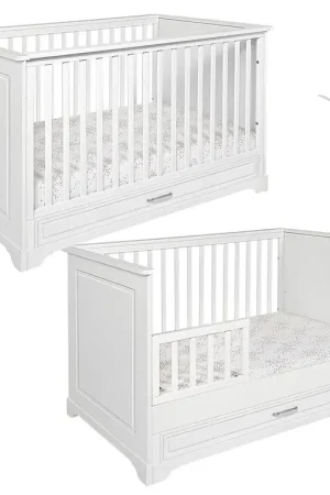 Achat Immédiat Lit évolutif 70x140 tiroir inclus Novelies Melody Blanc