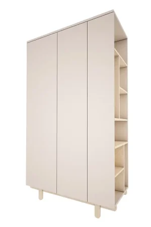 Armoire 2 portes Wood Luck Romy - Cachemire Prix Réduit