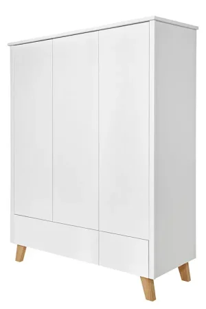 Armoire 3 portes 2 tiroirs Novelies Zara Blanc Nouvelle Collection
