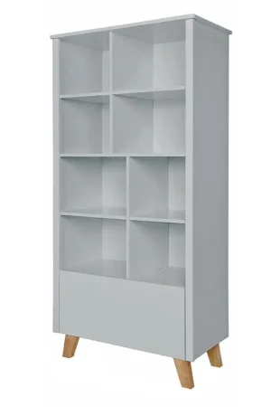 Commande En Gros Bibliothèque 1 tiroir Novelies Zara Gris