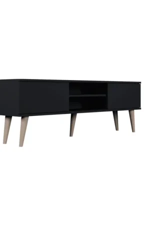 Meuble TV 160 cm Toronto - Noir Must-Have