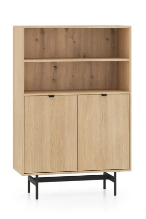 Bibliothèque 2 portes Nila Bois Offre Exclusive