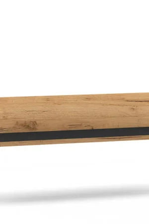 Certifié Étagère murale 110cm Solal Bois et Noir