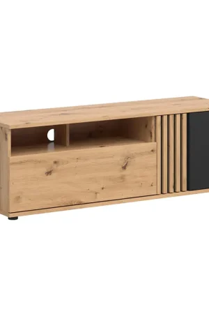 Meilleur Prix Meuble TV 1 porte 1 tiroir 135 cm Ezra Bois