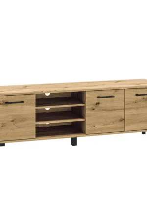 Quantité Limitée Meuble TV 3 portes 155 cm Liora Bois