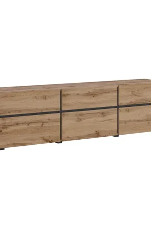 Meuble TV 3 portes 180 cm Lilia Bois Meilleur Prix