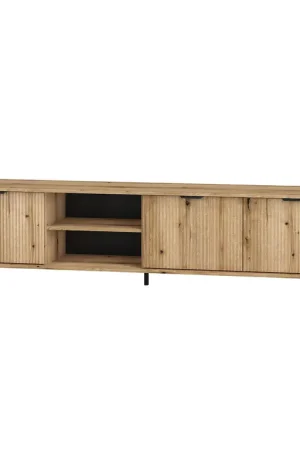 Expédié Aujourd'hui Meuble TV 3 portes 200 cm Soly Bois