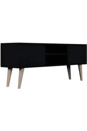 Meuble TV 120 cm Toronto - Noir Dernière Chance
