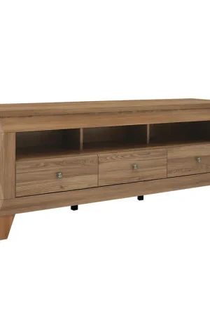 Seulement Aujourd'hui Meuble TV 3 tiroirs 156 cm Raya Bois