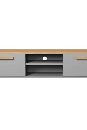 Meuble TV 120 cm Denver - Gris Paiement Sécurisé
