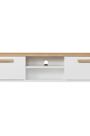 Meuble TV 120 cm Denver - Blanc Vente Directe