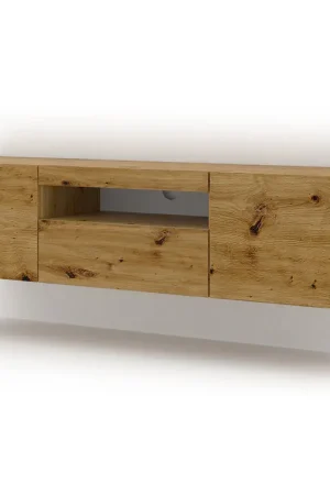 Meuble TV mural 3 portes 150 cm Aurus Bois Prix Cassé
