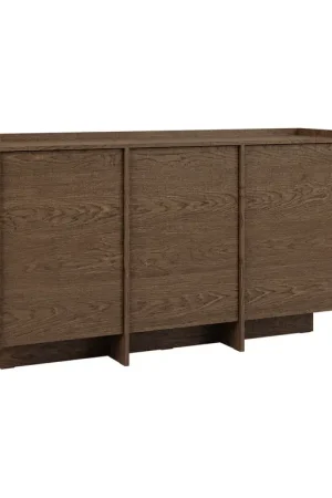 Buffet 3 portes Japandi Bois foncé Prix Promo