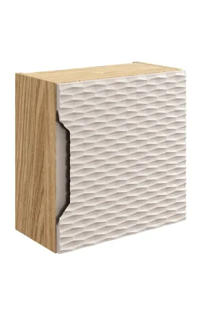 Armoire murale 1 porte Elora Beige et Bois Affaire À Saisir